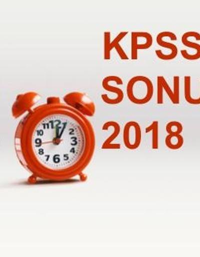 2018 KPSS Ortaöğretim sonuçları ne zaman açıklanacak ÖSYM sınav takvimi
