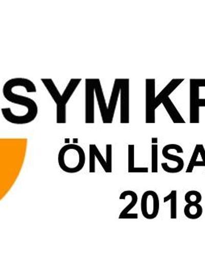 KPSS önlisans sonuçları ne zaman açıklanacak ÖSYM sınav takvimi 2018