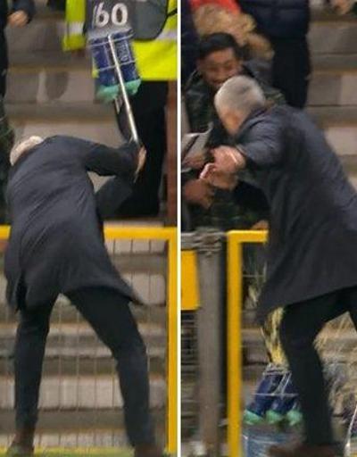 Jose Mourinho tekmeleyerek sevindi