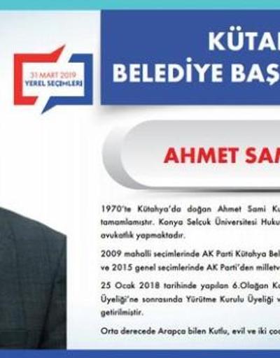 AK Parti Kütahya Belediye Başkanı Adayı Ahmet Sami Kutlu kimdir