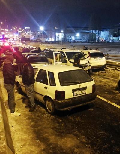 Ankarada 28 araçlı zincirleme kaza