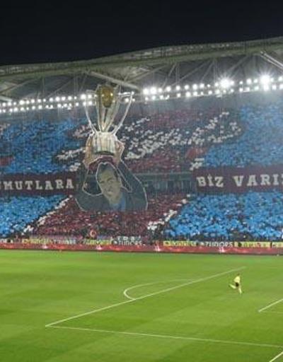 Trabzonspor taraftarından dikkat çeken koreografi