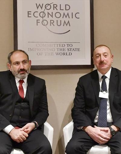 Aliyev ve Paşinyan Davosta bir araya geldi