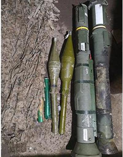 Teröristlere ait roketatarlar bulundu