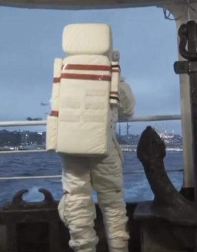 O astronot bu sefer de vapura bindi