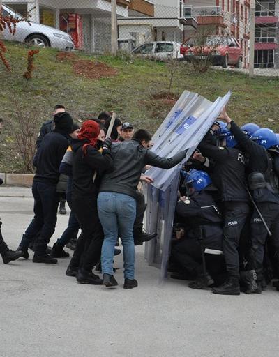 Polisten toplumsal olaylara müdahale tatbikatı