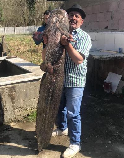 Oltayla 40 kiloluk yayın balığı tuttu