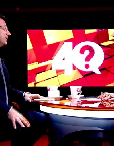CHPnin İstanbul adayı Ekrem İmamoğlu, 40 programında soruları yanıtladı
