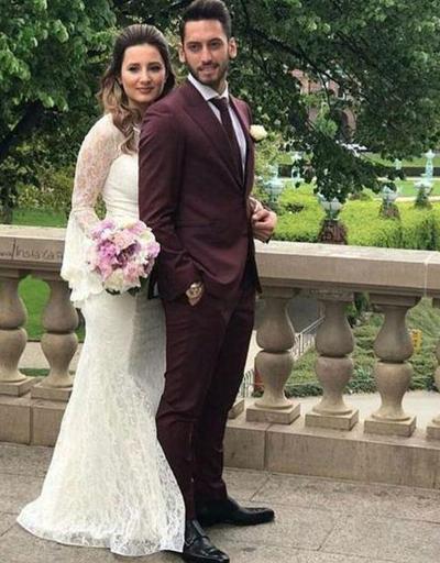 Hakan Çalhanoğlu, evliliğindeki kara bulutları dağıttı