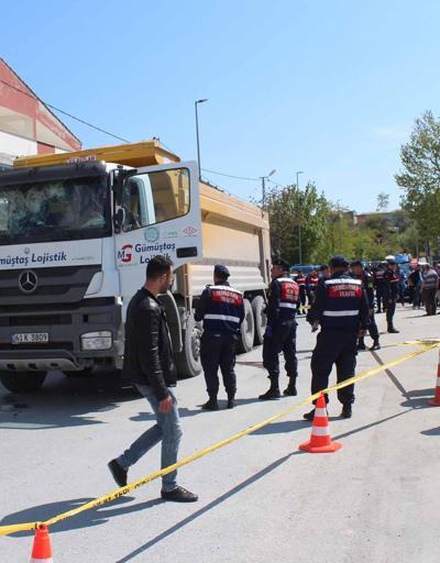 Arnavutköyde bir kişinin öldüğü kaza sonrası hafriyat kamyonu isyanı