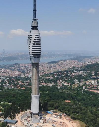 Küçük Çamlıca Televizyon Kulesi inşaatında sona yaklaşıldı