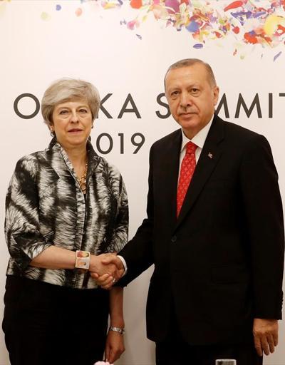 Cumhurbaşkanı Erdoğan, Theresa Mayi kabul etti