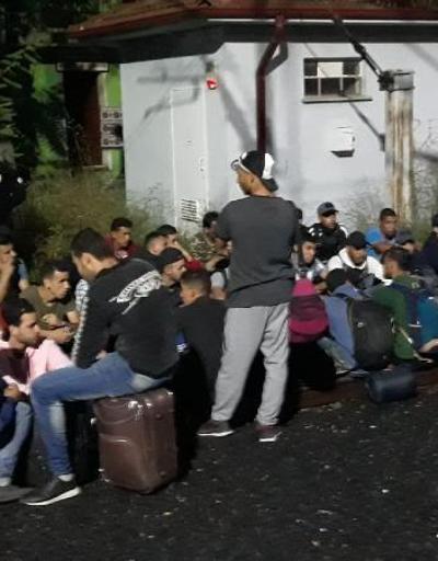 Kaçak göçmenler trende yakalandı
