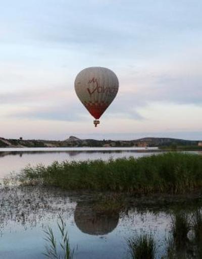 Frig Vadisinde ilk sıcak hava balonu havalandı