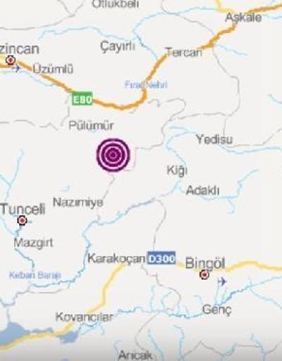 Pülümürde 3.9 büyüklüğünde deprem