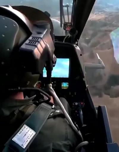 Kıran Operasyonuna Atak helikopterlerinden hava desteği