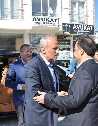 Bakan Turhandan Anayasa Mahkemesi Başkanı Arslana taziye ziyareti