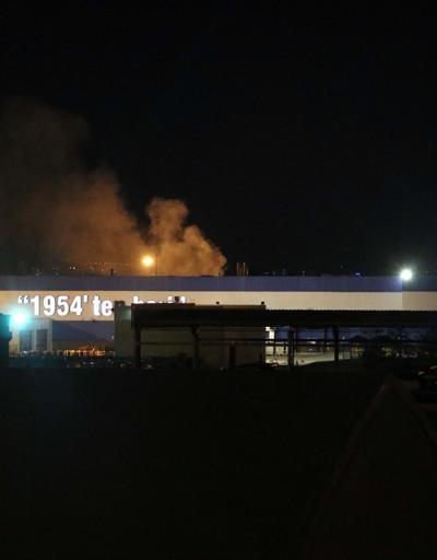 Ankarada traktör fabrikasında yangın