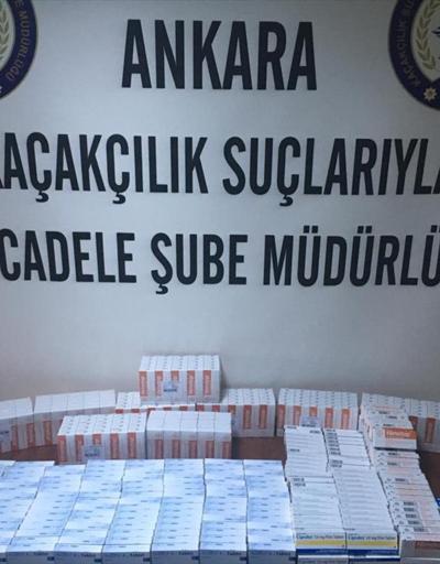 Ankarada kaçak ilaç operasyonu