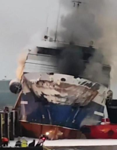 Rus gemisi böyle yandı