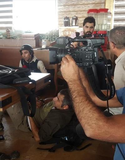 Terör örgütü YPG sınırda gazetecileri hedef alıyor