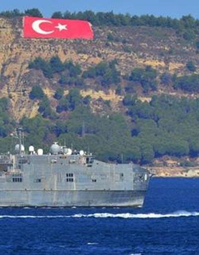 ABD askeri gemisi Çanakkale Boğazından geçti