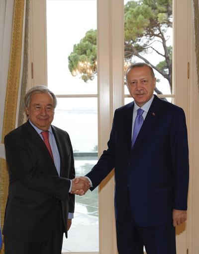 Cumhurbaşkanı Erdoğan, BM Genel Sekreteri Guterresi kabul etti