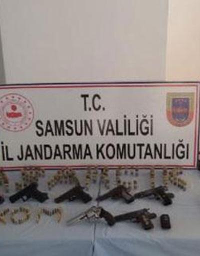 Samsunda silah kaçakçılığı operasyonu: 6 gözaltı