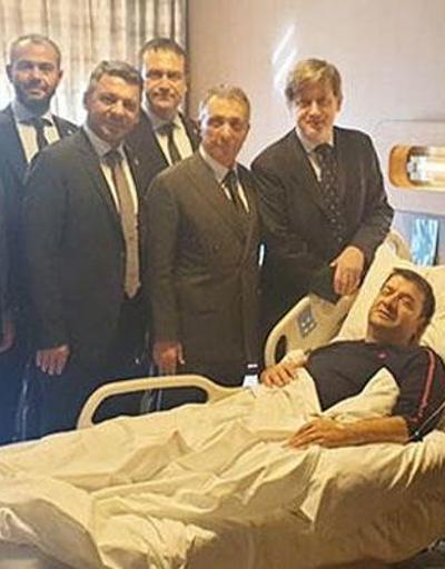Ahmet Nur Çebi ameliyat olan Erdal Torunoğullarını ziyaret etti