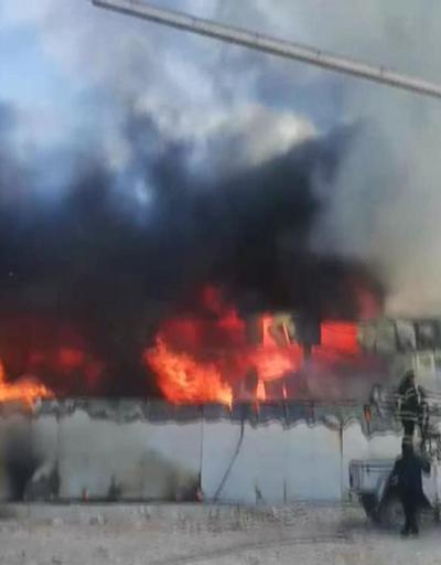 Sivasta fabrika yangını