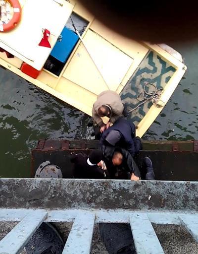 Unkapanı Köprüsünden atlayan kişi kurtarıldı