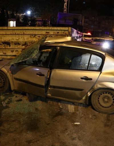 Son dakika Ankarada feci kaza TIRın altına girdi