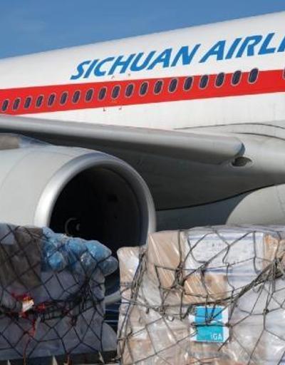 İGADAN Çindeki havalimanlarına 3 tonluk tıbbi yardım malzemesi