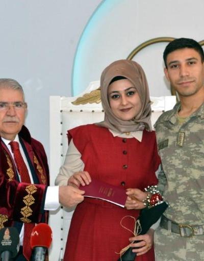 Barış Pınarı Harekatında görev yapan asker 14 Şubatta evlendi