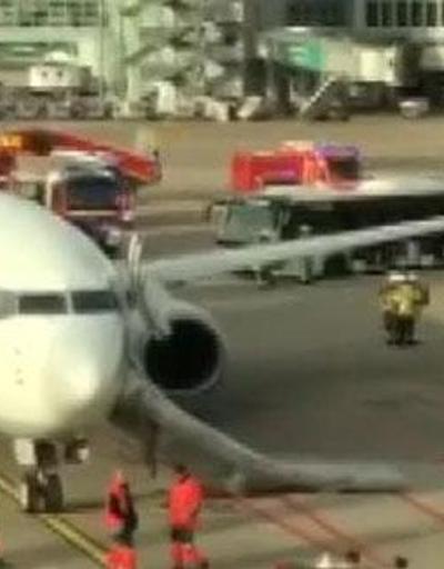 İstanbul- Düsseldorf seferini yapan uçakta yangın paniği