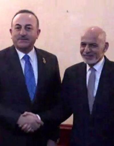 Bakan Çavuşoğlu, Afganistan Cumhurbaşkanı Gani ile görüştü