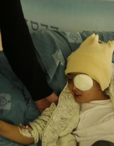 İsrail saldırdı 9 yaşındaki Filistinli Malik gözünü kaybetti
