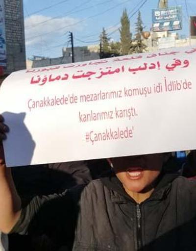 İdlibde Türkiyeye destek