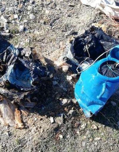 Köy yoluna tuzaklanmış 60 kilo EYP bulundu