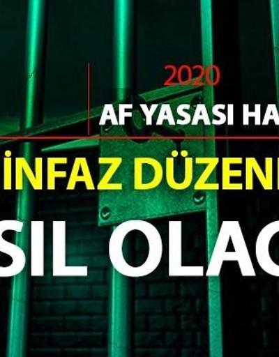 Af yasası son gelişmeler… 2020 infaz düzenlemesi Resmi Gazete’de ne zaman yayınlanacak