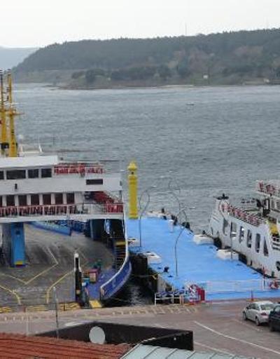 Çanakkale-Kilitbahir hattında bazı feribot seferleri iptal edildi