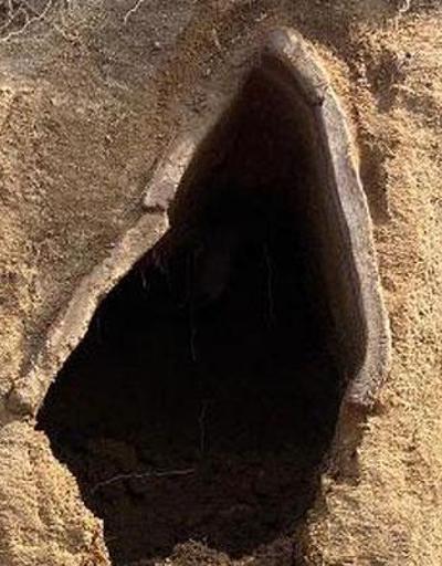 1500 yıllık kiremit mezar ortaya çıktı