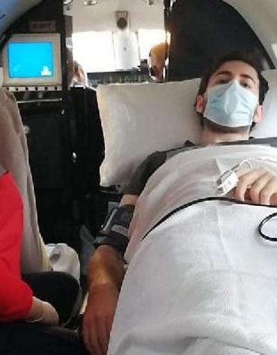 Rusyadaki Türk vatandaşı ambulans uçağa bindirildi