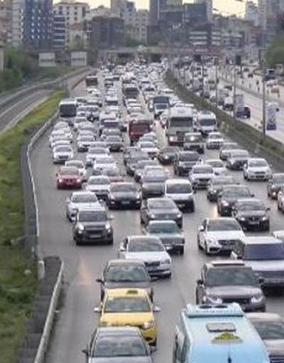 Anadolu Yakasında yoğun trafik havadan görüntülendi