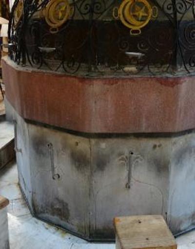 Tarihi caminin muslukları çalındı | Video