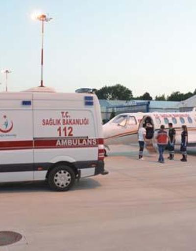 Kalp hastası bebek ambulans uçakla Ankaraya getirildi