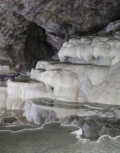 Yeraltındaki gizli Pamukkale Kaklık Mağarasında çökme tehlikesi