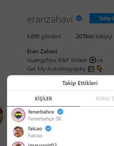 Son dakika... Eran Zahavi Fenerbahçeyi takibe aldı