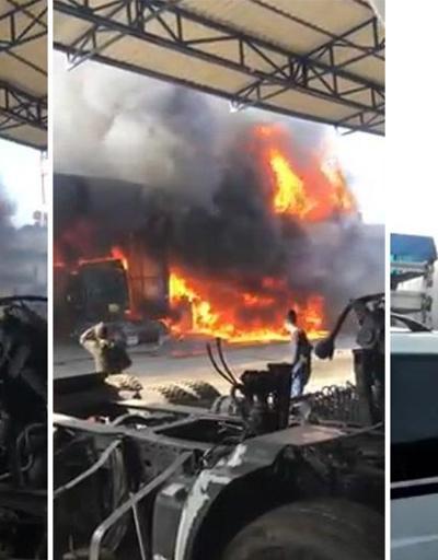 Son Dakika Haberi Mersinde sanayi sitesinde büyük yangın | Video
