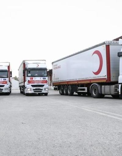 Türk Kızılaydan Azerbaycana yardım konvoyu